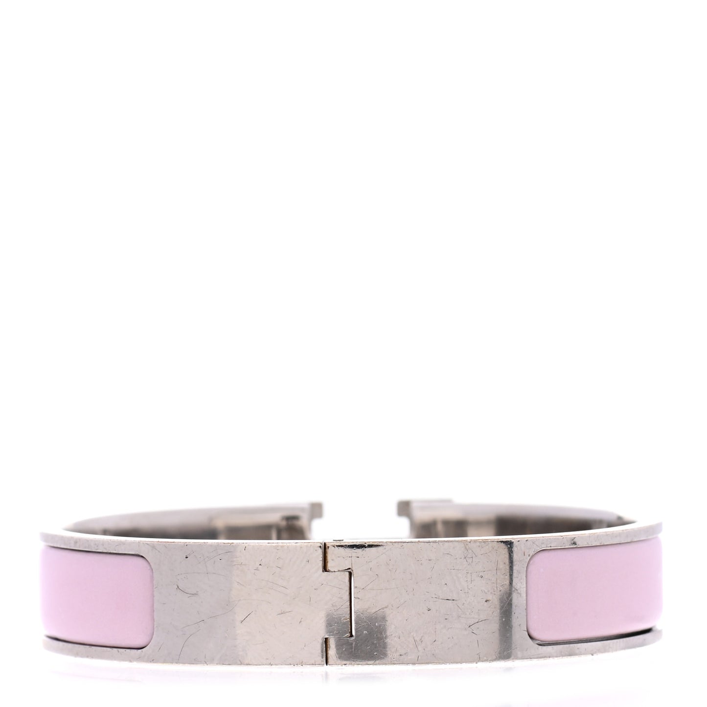 Enamel Narrow Clic Clac H Bracelet PM Rose Dragee