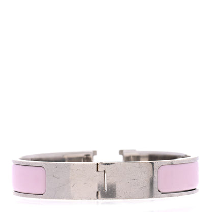 Hermes Enamel Narrow Clic Clac H Bracelet PM Rose Dragee 3 of 5