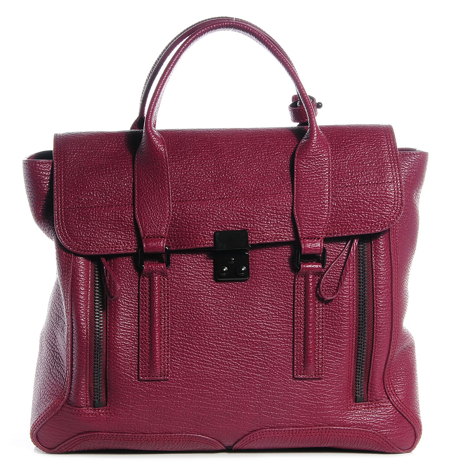 3.1 Phillip Lim 3.1 Large Pashli Satchel Aubergine 1 of 11