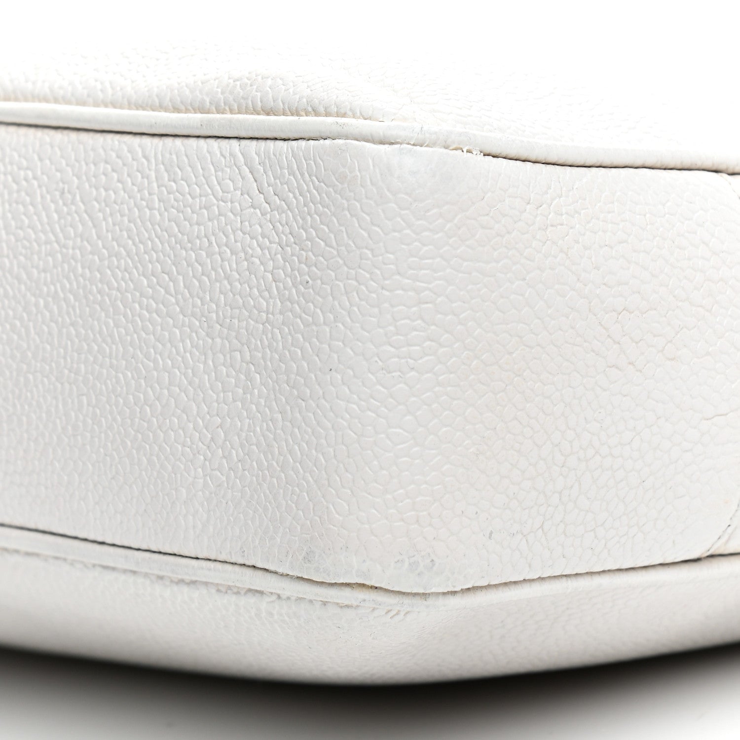 Chanel Caviar CC Shoulder Bag White 13 of 17