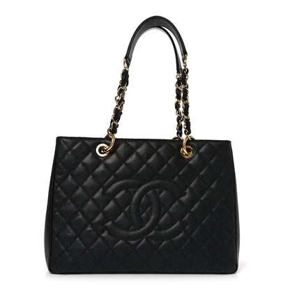 Chanel Caviar Quilted Grand Shopping Tote GST Black 1 of 10