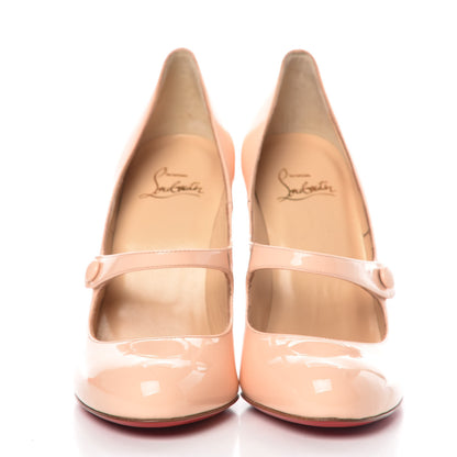 Christian Louboutin Patent Charleen 100 Pumps 37.5 Poudre 2 of 8