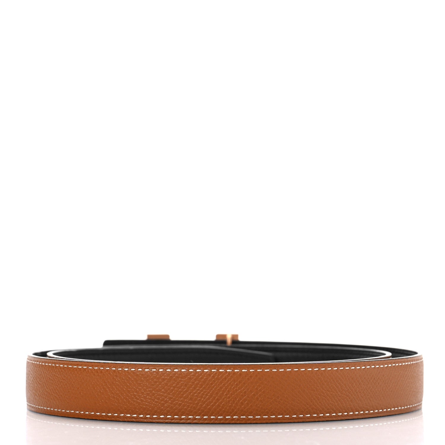 Hermes Swift Epsom 24mm Mini Constance H Belt 95 38 Black Gold 2 of 7