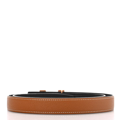 Hermes Swift Epsom 24mm Mini Constance H Belt 95 38 Black Gold 2 of 7
