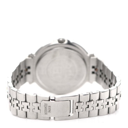 Hermes Stainless Steel 37mm Clipper Quartz Watch Gold 3 of 5