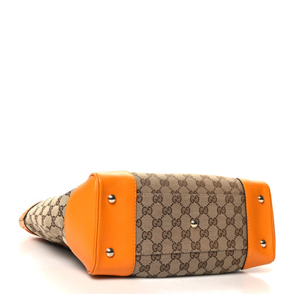 Gucci Monogram Web Medium Mayfair Tote Orange 4 of 10