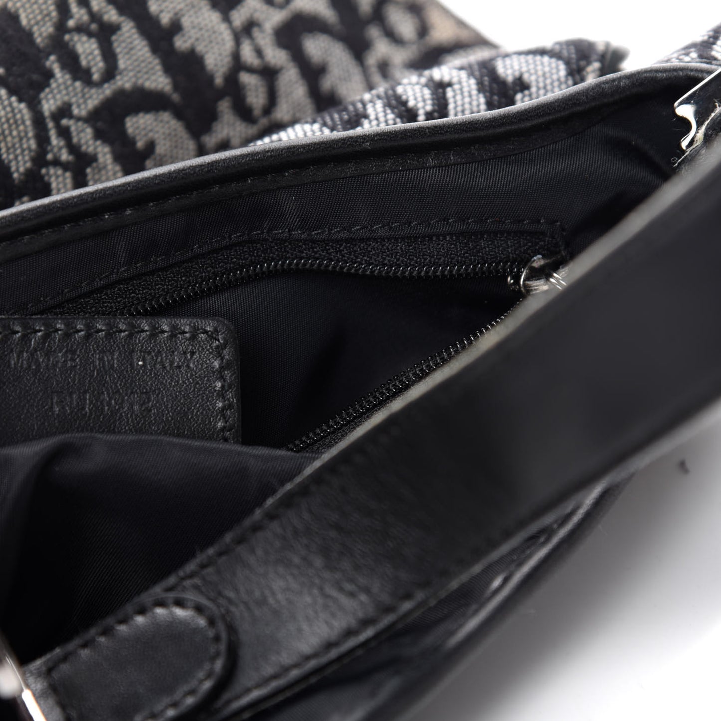 Monogram Saddle Bag Black