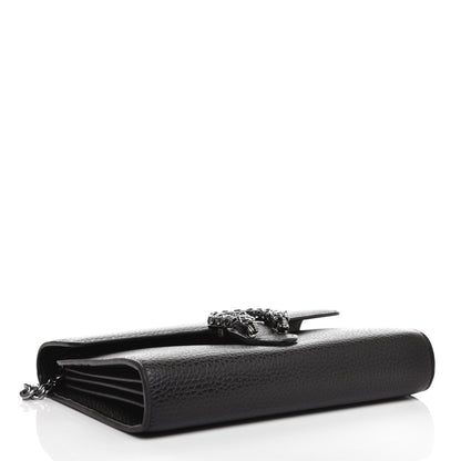 Gucci Calfskin Mini Dionysus Chain Wallet Black 4 of 11