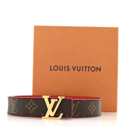 Louis Vuitton Monogram 30mm LV Initiales Reversible Belt 75 30 Coquelicot 7 of 7