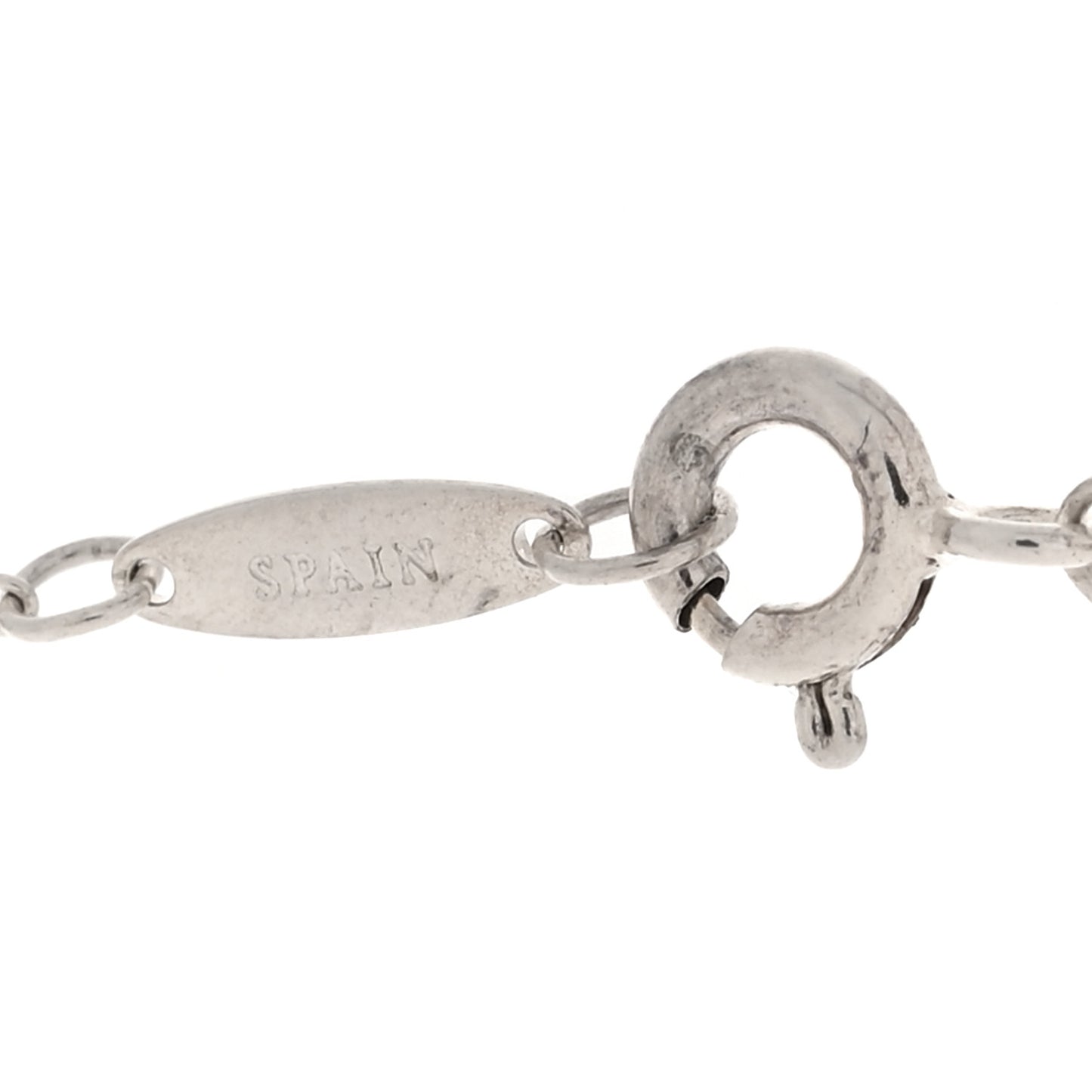 Sterling Silver 9mm Elsa Peretti Bean Pendant Necklace