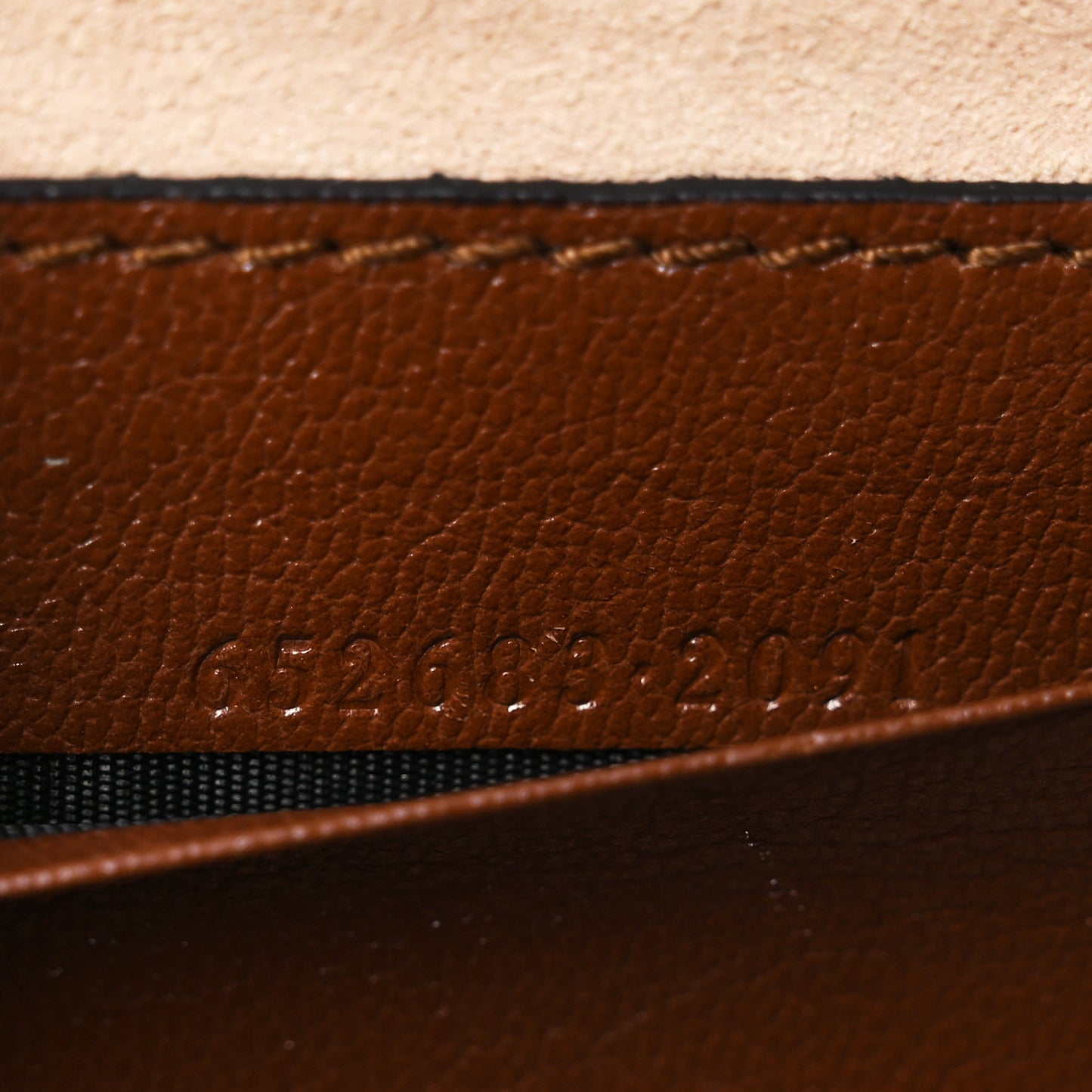 GG Supreme Monogram Calfskin Mini Padlock Top Handle Shoulder Bag Beige Black Cuir