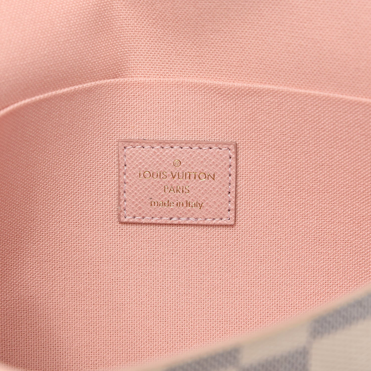 Louis Vuitton Damier Azur Pochette Felicie Chain Wallet Rose Ballerine 6 of 12