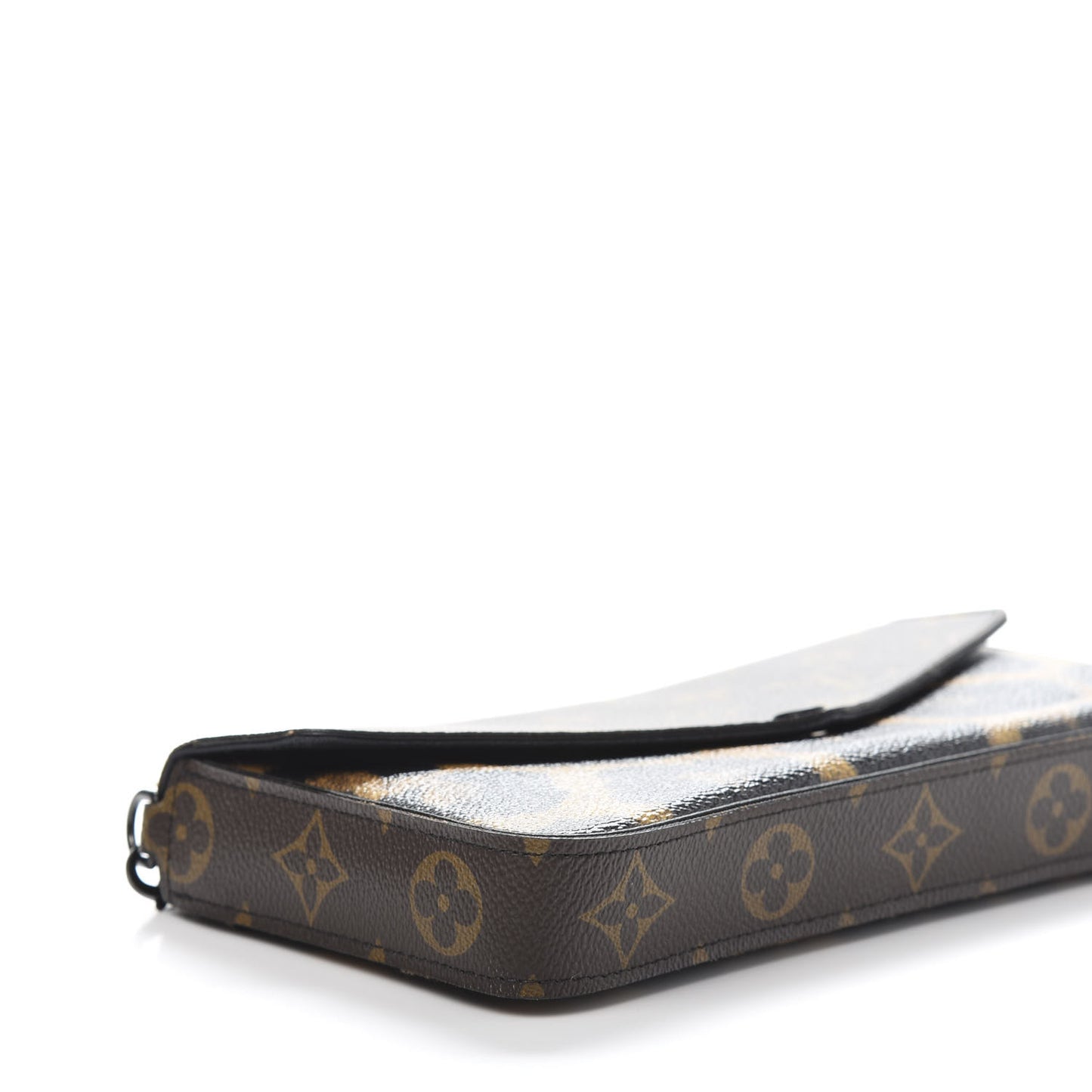 Monogram Animal Print Pochette Felicie Chain Wallet