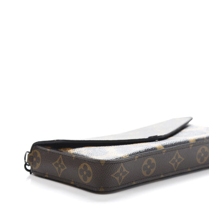Louis Vuitton Monogram Animal Print Pochette Felicie Chain Wallet 8 of 13