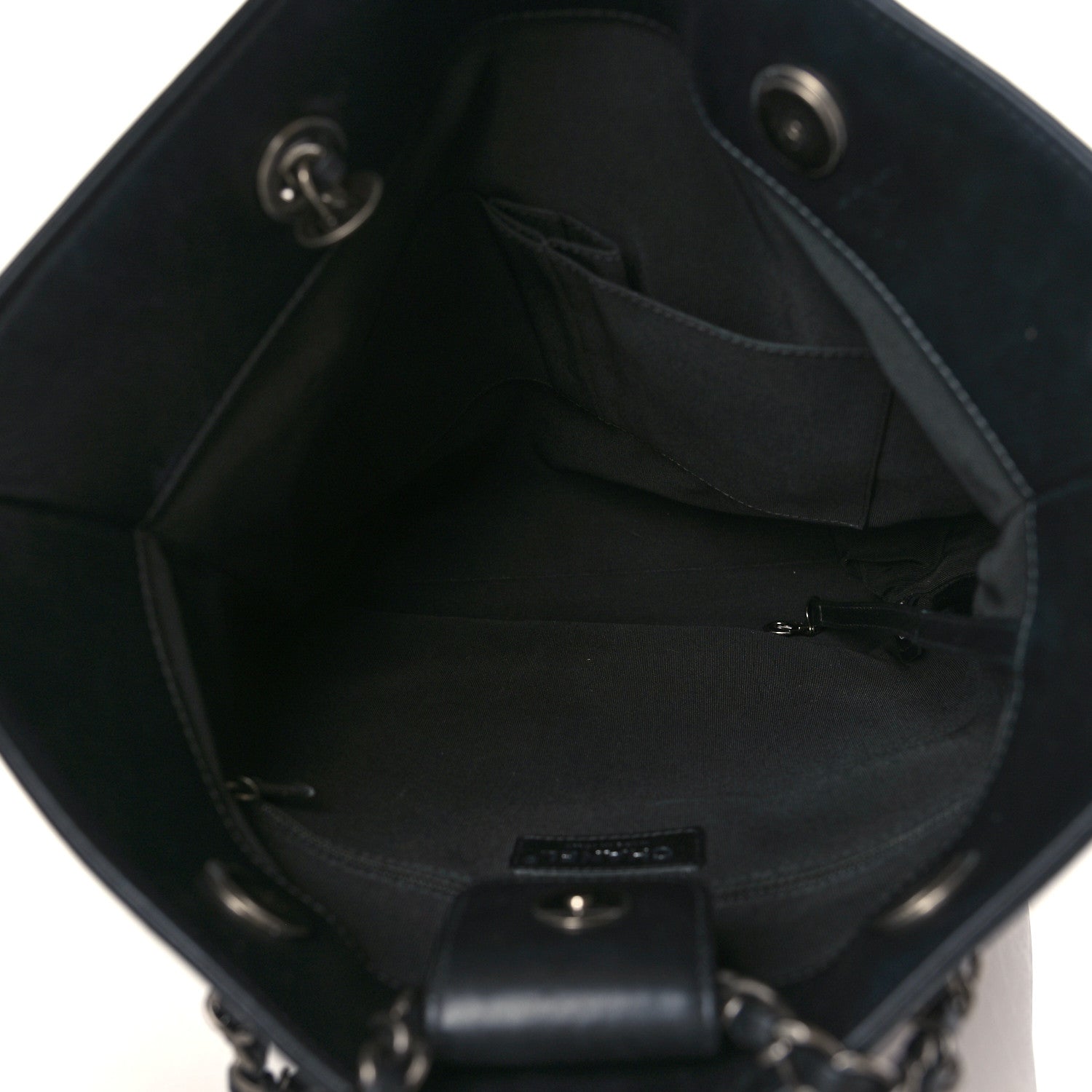 Chanel Calfskin Chain 20s Signature Tote Black 5 of 10
