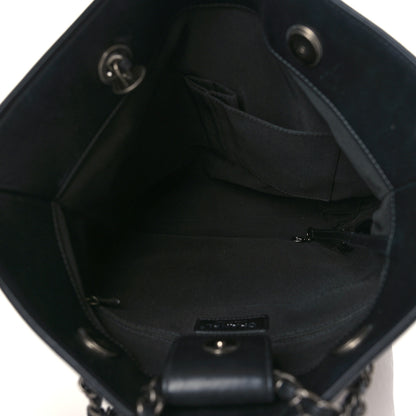 Chanel Calfskin Chain 20s Signature Tote Black 5 of 10