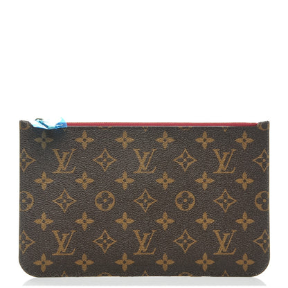Louis Vuitton Monogram Neverfull MM GM Pochette Fuchsia 1 of 7
