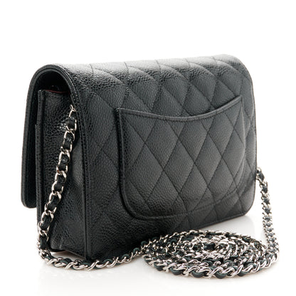 Chanel Caviar Quilted Wallet on Chain WOC Black 3 of 12