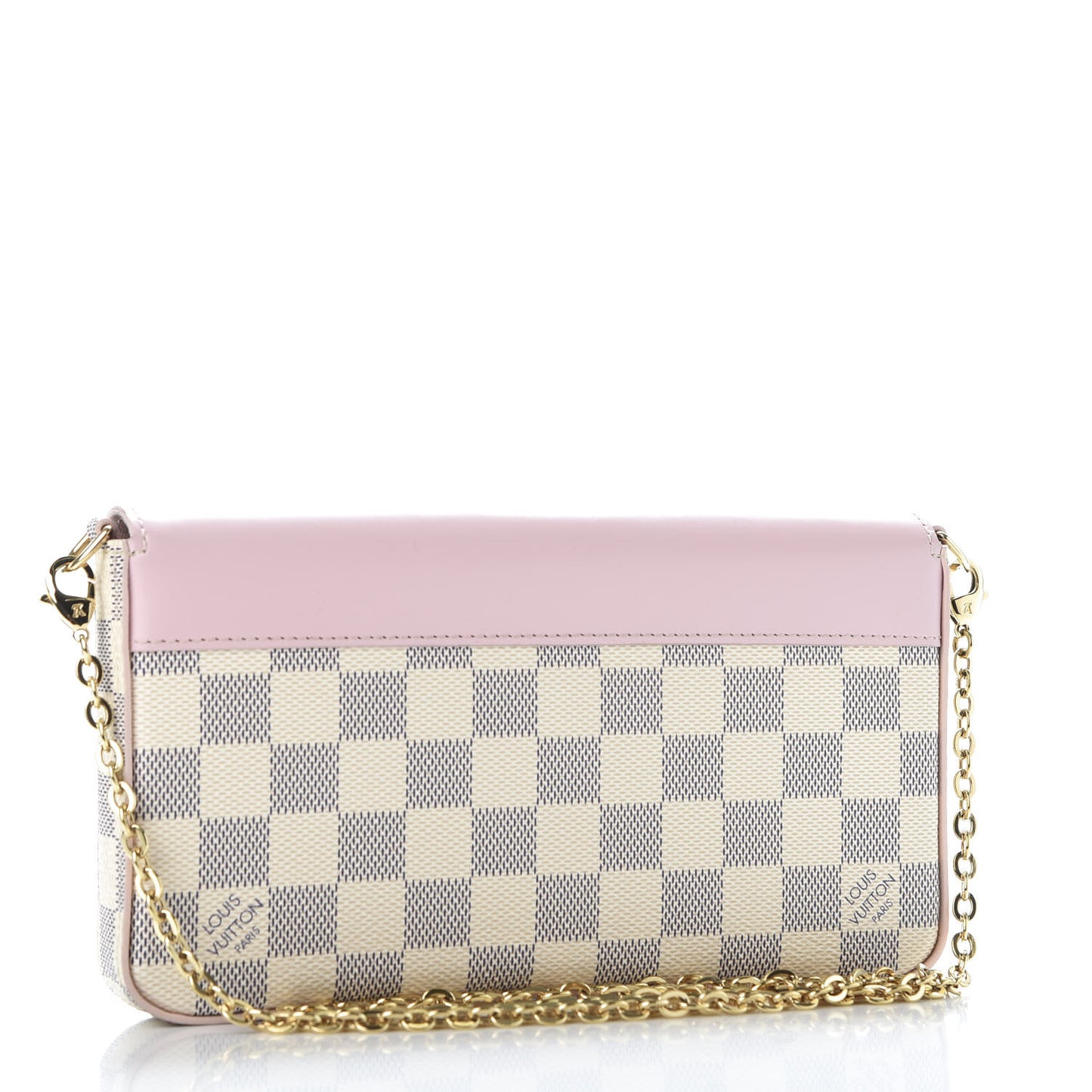 Damier Azur Calfskin Pochette Felicie Eau de Rose