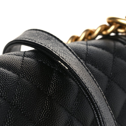Chanel Caviar Quilted Medium Boy Flap Black 10 of 10