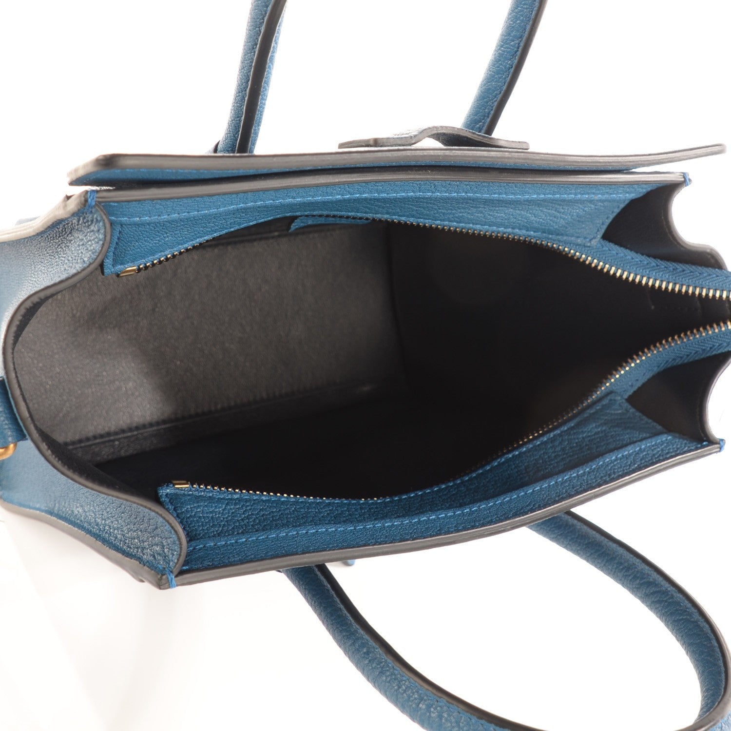 Celine Goatskin Nano Luggage Deepsea 5 of 8