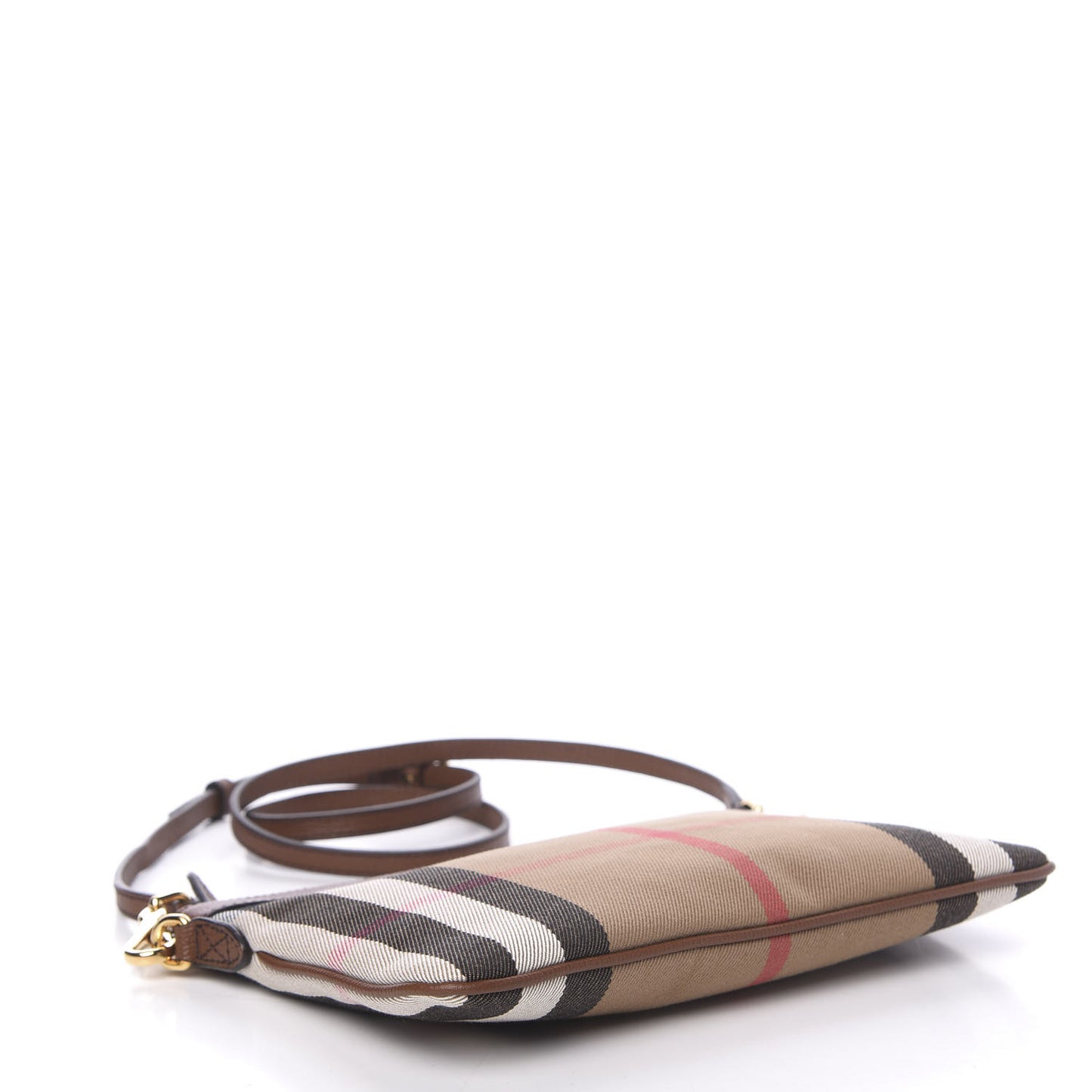 House Check Derby Peyton Crossbody Clutch Bag Tan