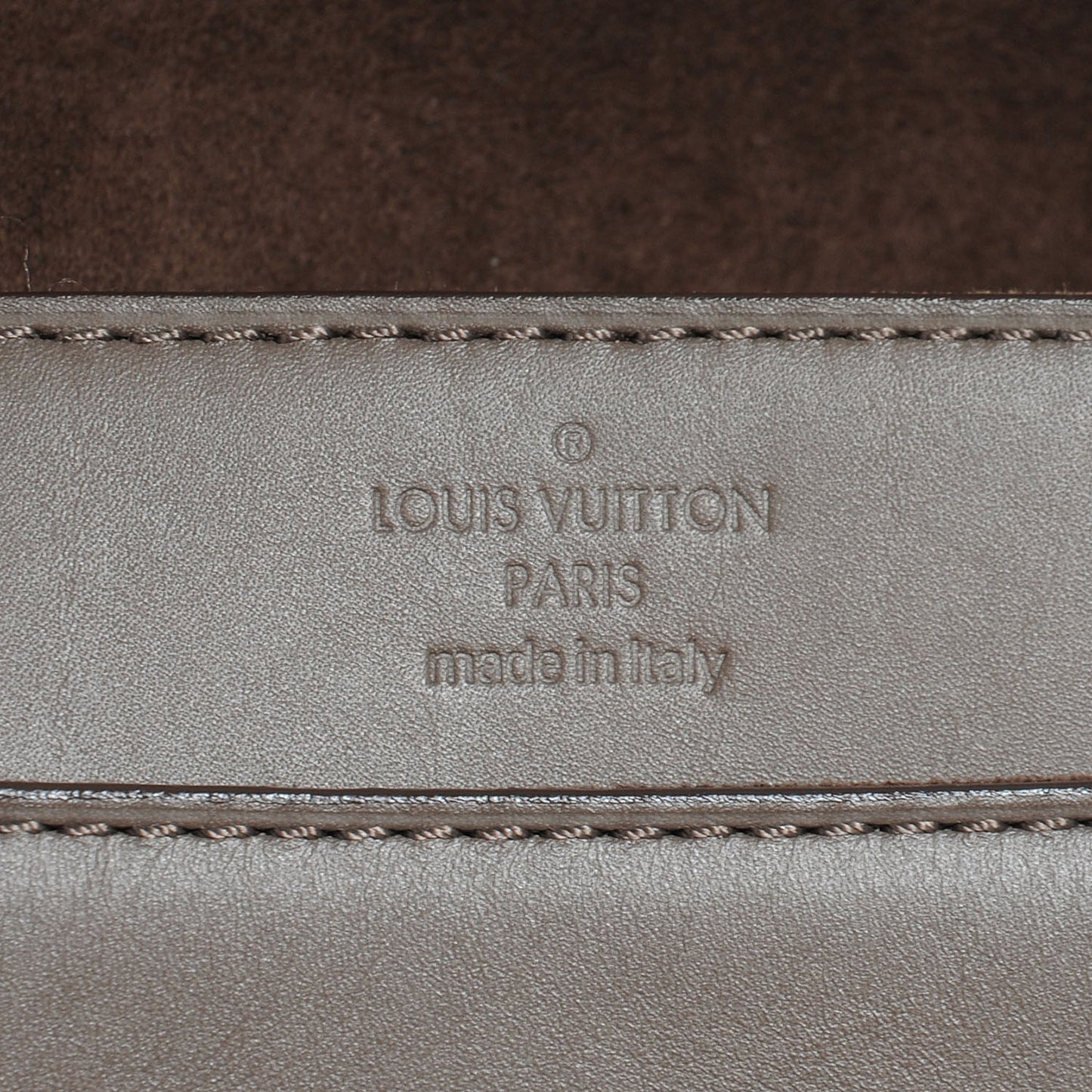 Calfskin Chain Louise GM Granit