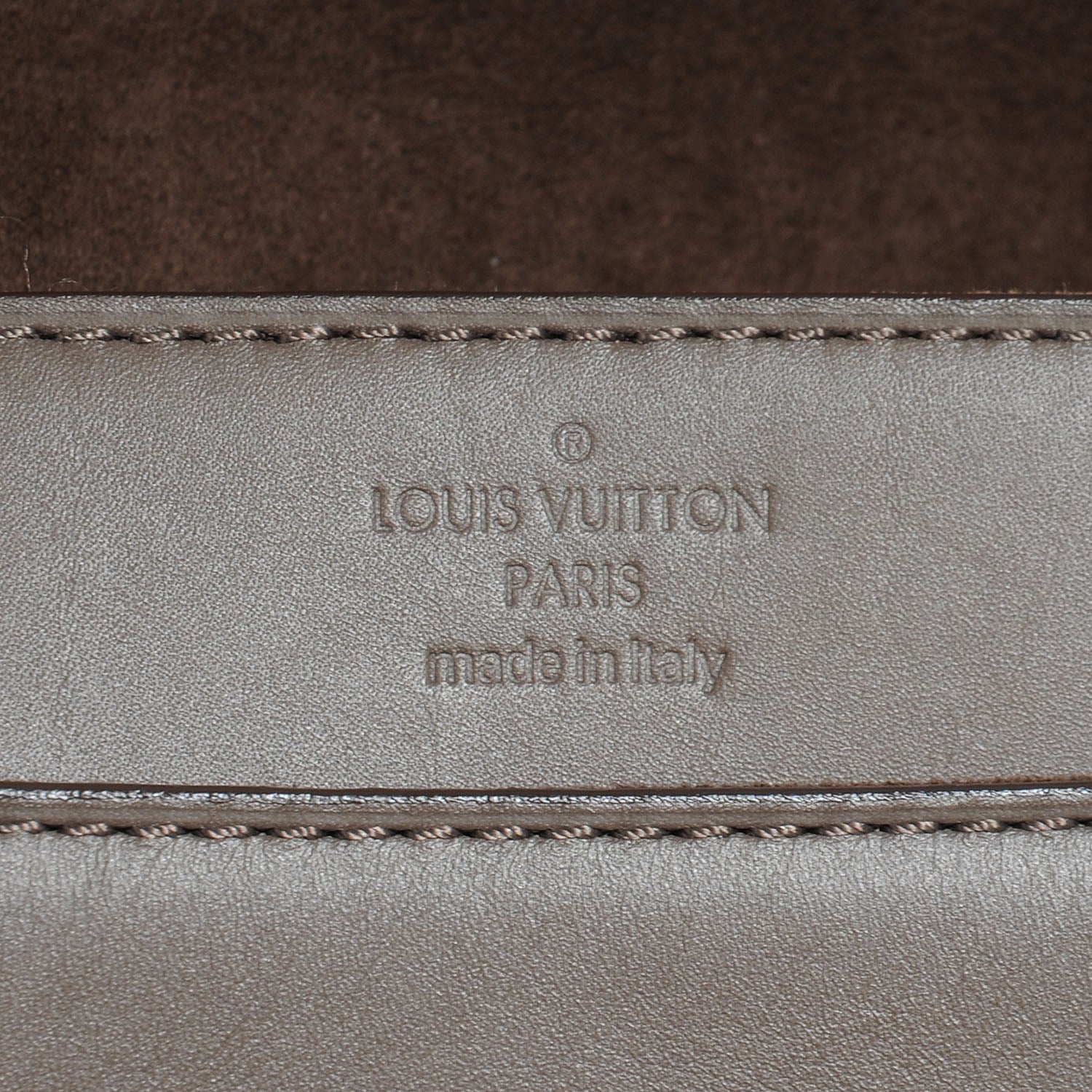 Louis Vuitton Calfskin Chain Louise GM Granit 7 of 8