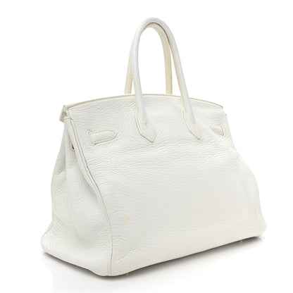 Hermes Taurillon Clemence BIRKIN 35 White 3 of 18