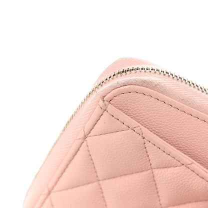 Chanel Caviar Quilted Large Gusset Zip Around Wallet Light Pink 12 of 12