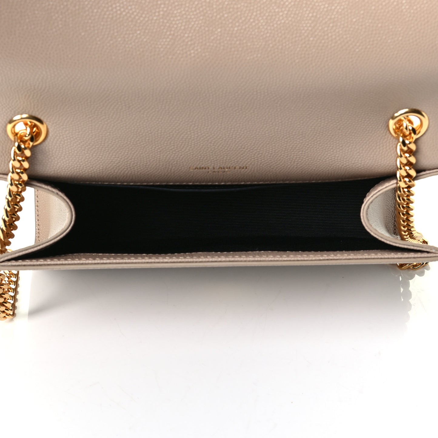 Grain De Poudre Small Monogram Kate Satchel Dark Beige