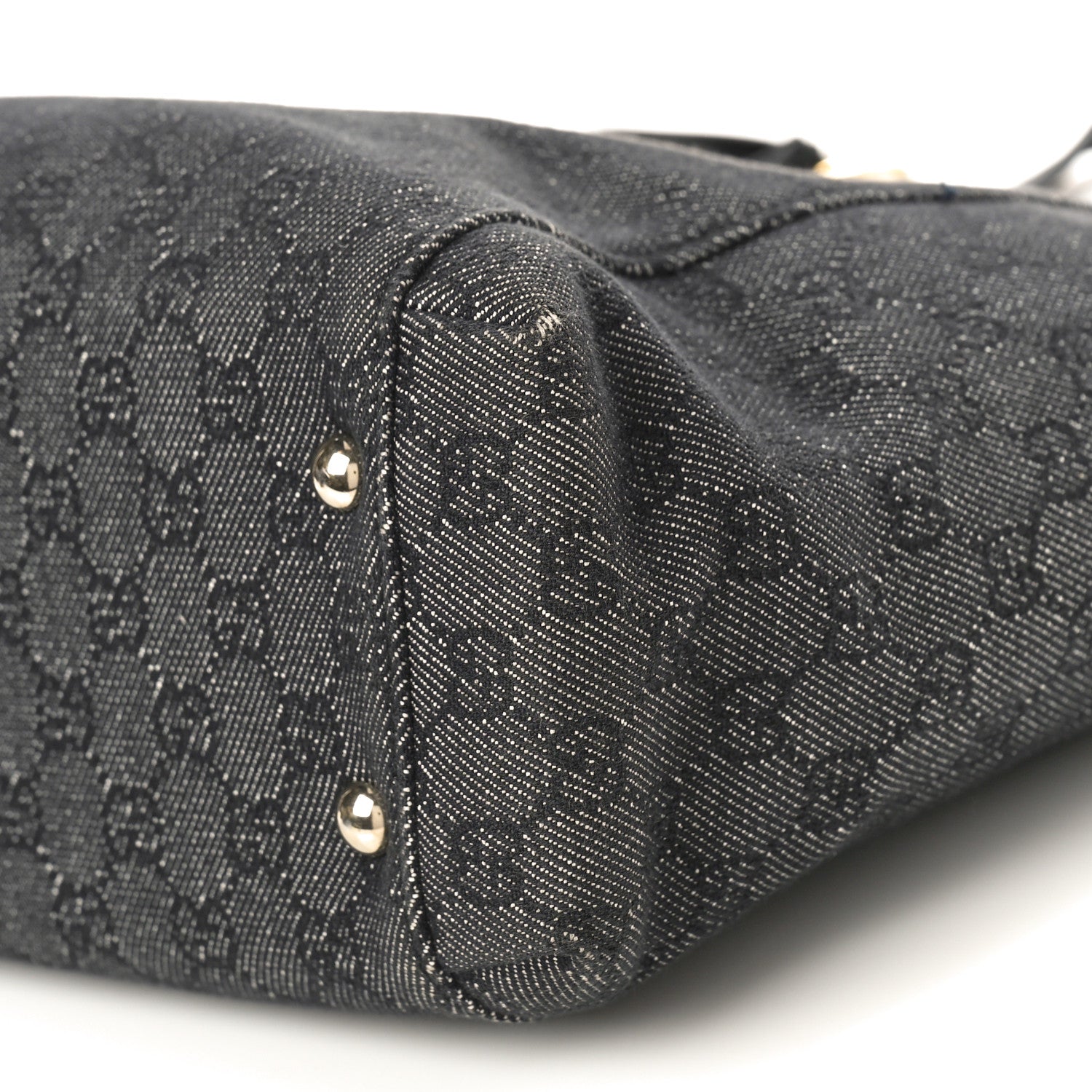 Gucci Monogram Crest Tote Black 9 of 14