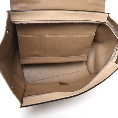 Celine Drummed Calfskin Suede Medium Trapeze Dune 5 of 9