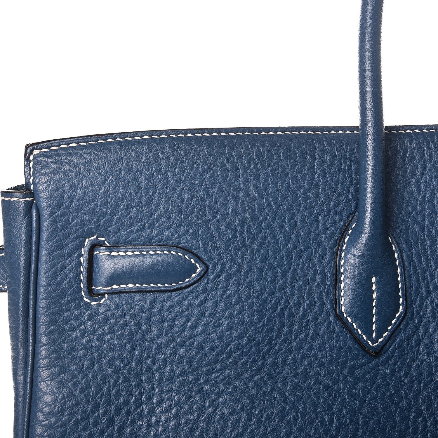 Hermes Taurillon Clemence Birkin 40 Bleu Thalassa 25 of 31