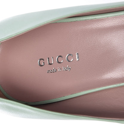 Gucci Malaga Kid Studded Cap Toe Coline Pumps 39.5 Plantation 9 of 12