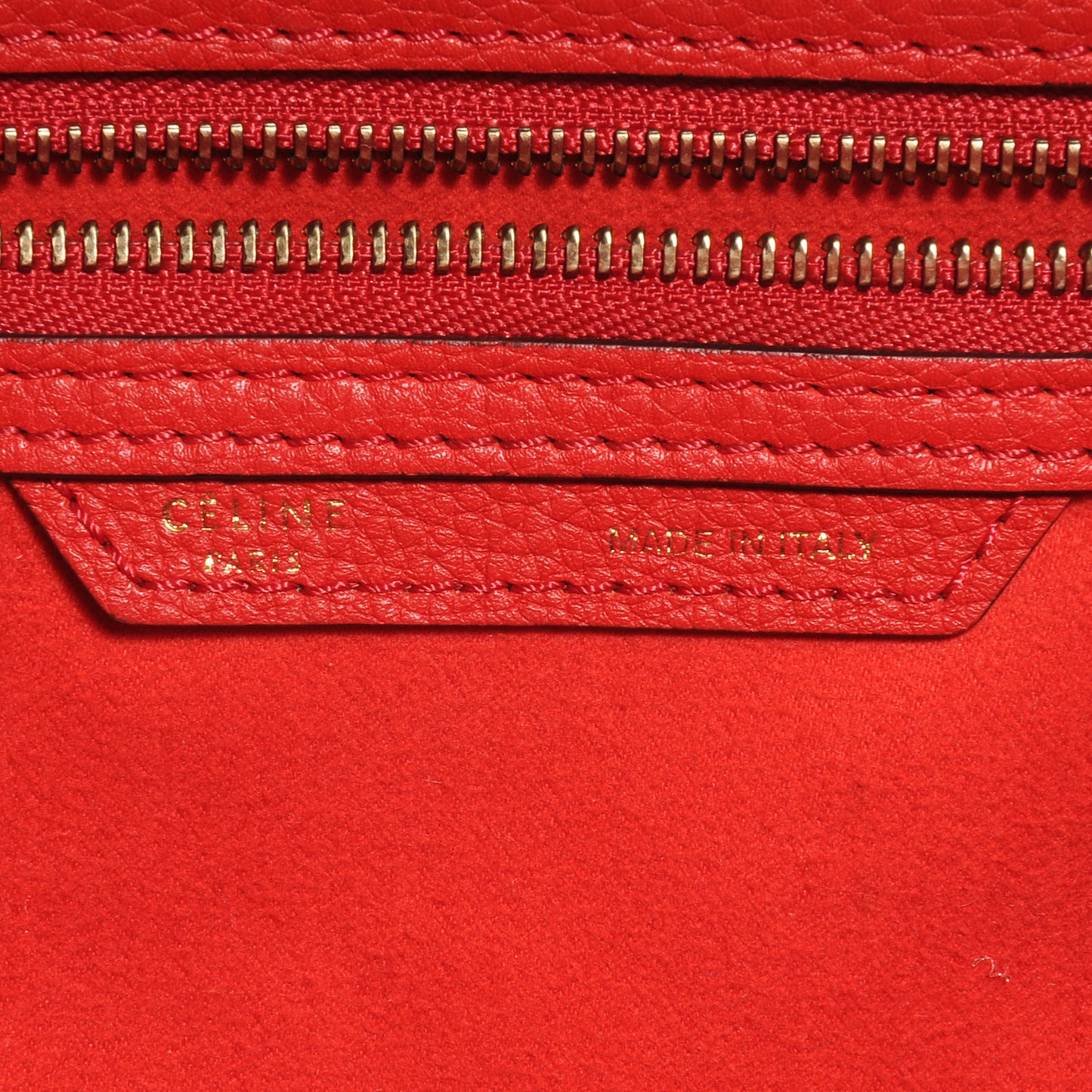 Drummed Calfskin Mini Luggage Bag Red
