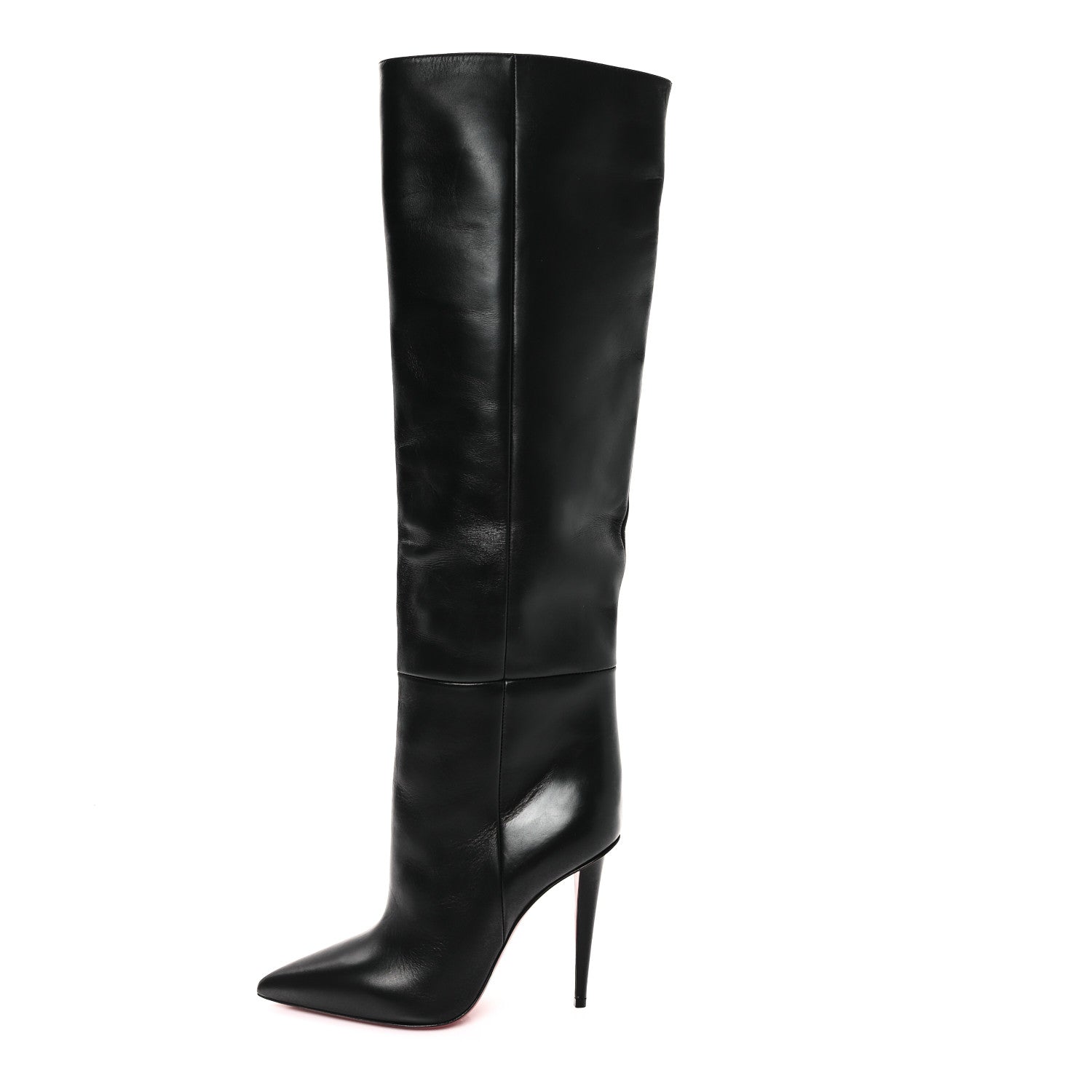 Christian Louboutin Calfskin Astrilarge 95 Knee Boots 39 Black 1 of 7