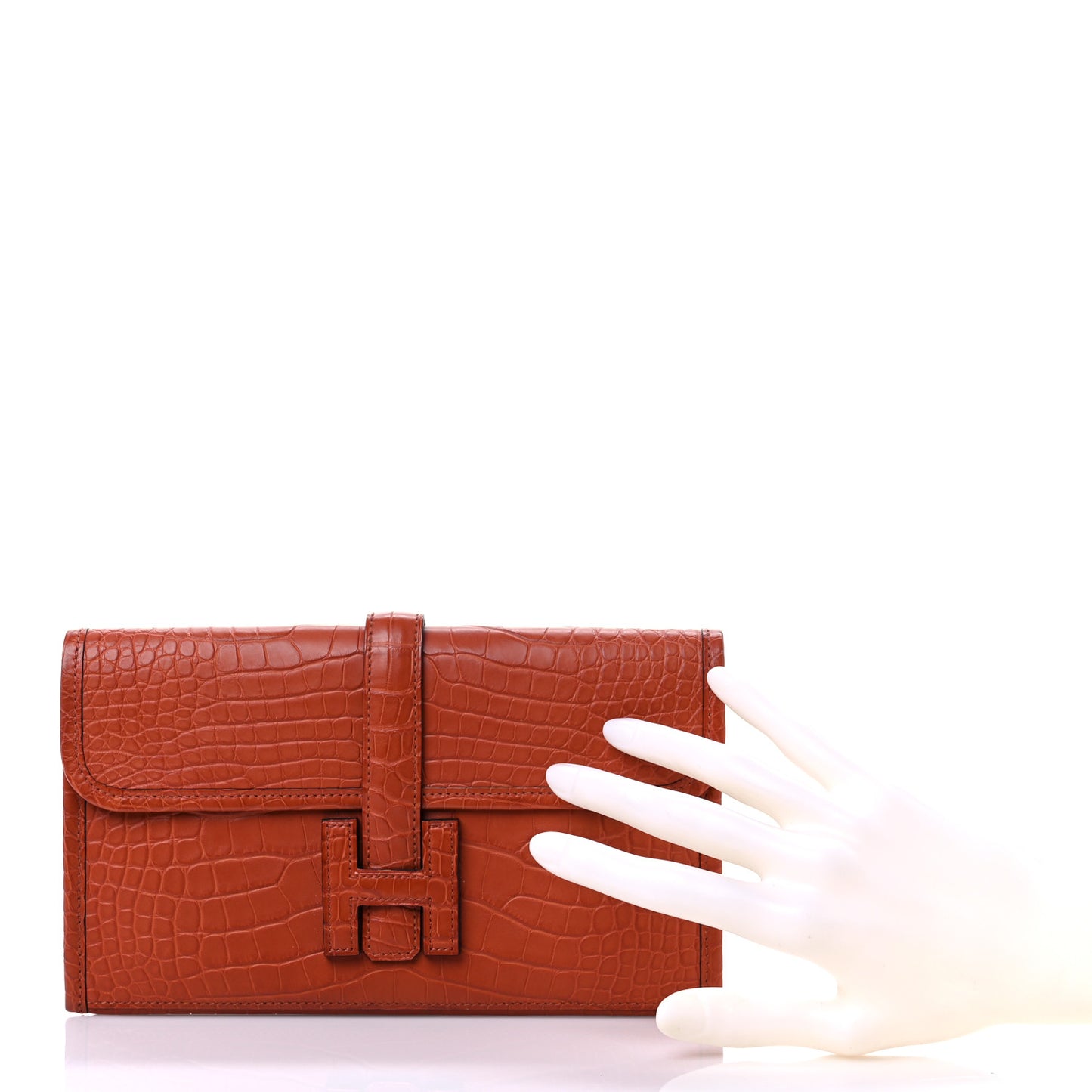 Matte Alligator Jige Duo Clutch