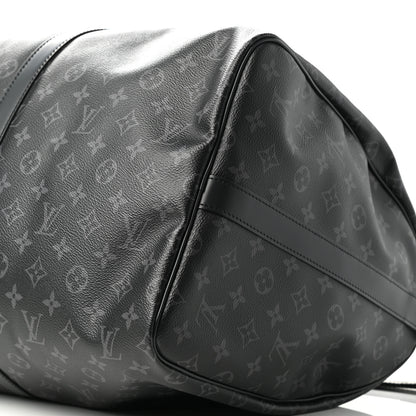 Louis Vuitton Monogram Eclipse Keepall Bandouliere 55 9 of 10