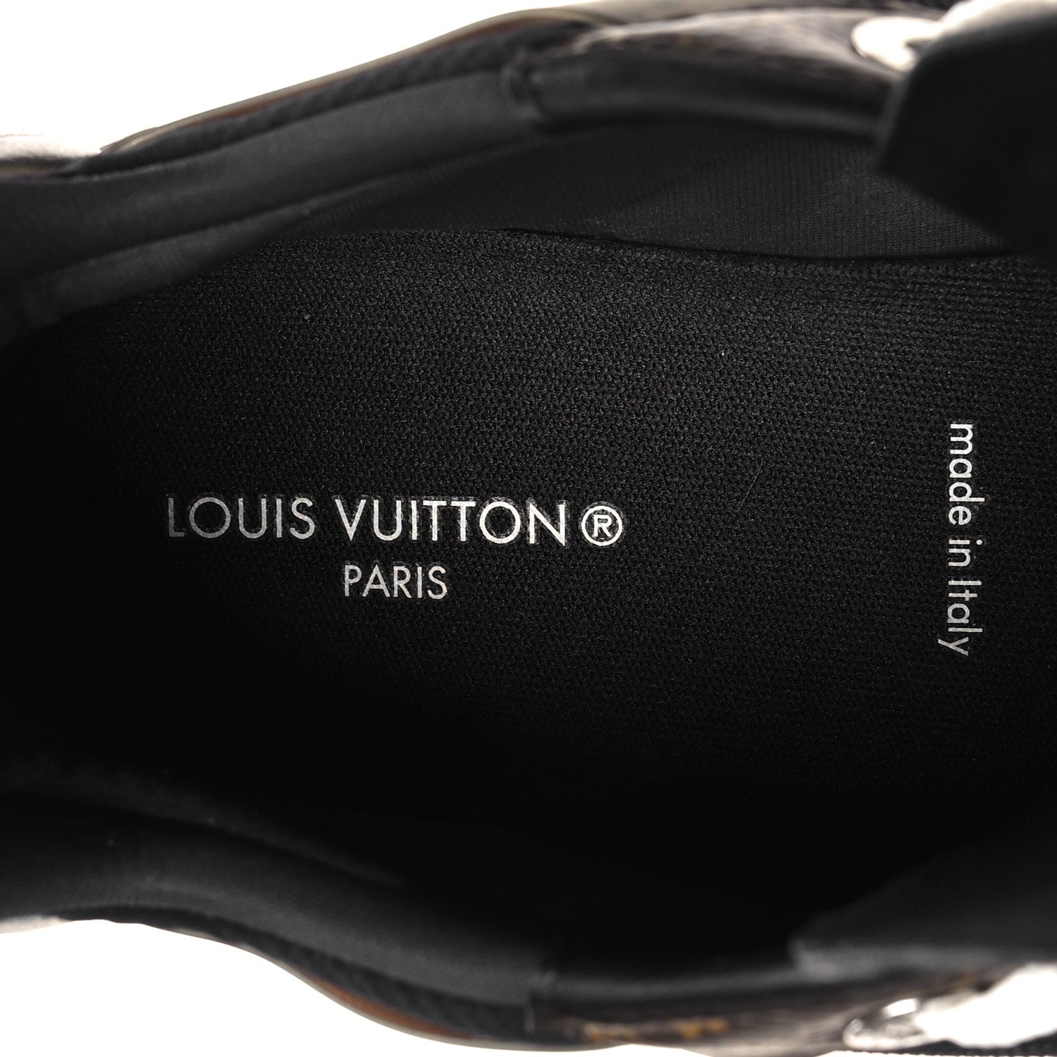 Louis Vuitton Monogram Calfskin Run 55 Sneakers 40 Black 7 of 9