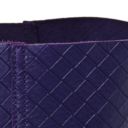 Bottega Veneta Calfskin Intrecciomirage Large Tote Purple 13 of 14