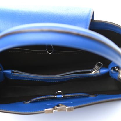 Louis Vuitton Taurillon Capucines MM Royal Blue 5 of 12