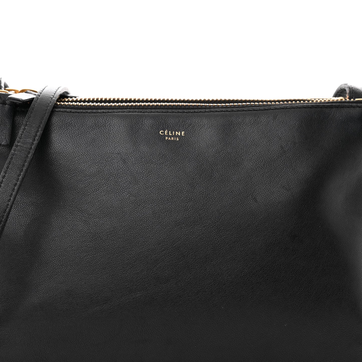 Lambskin Small Trio Crossbody Bag Black