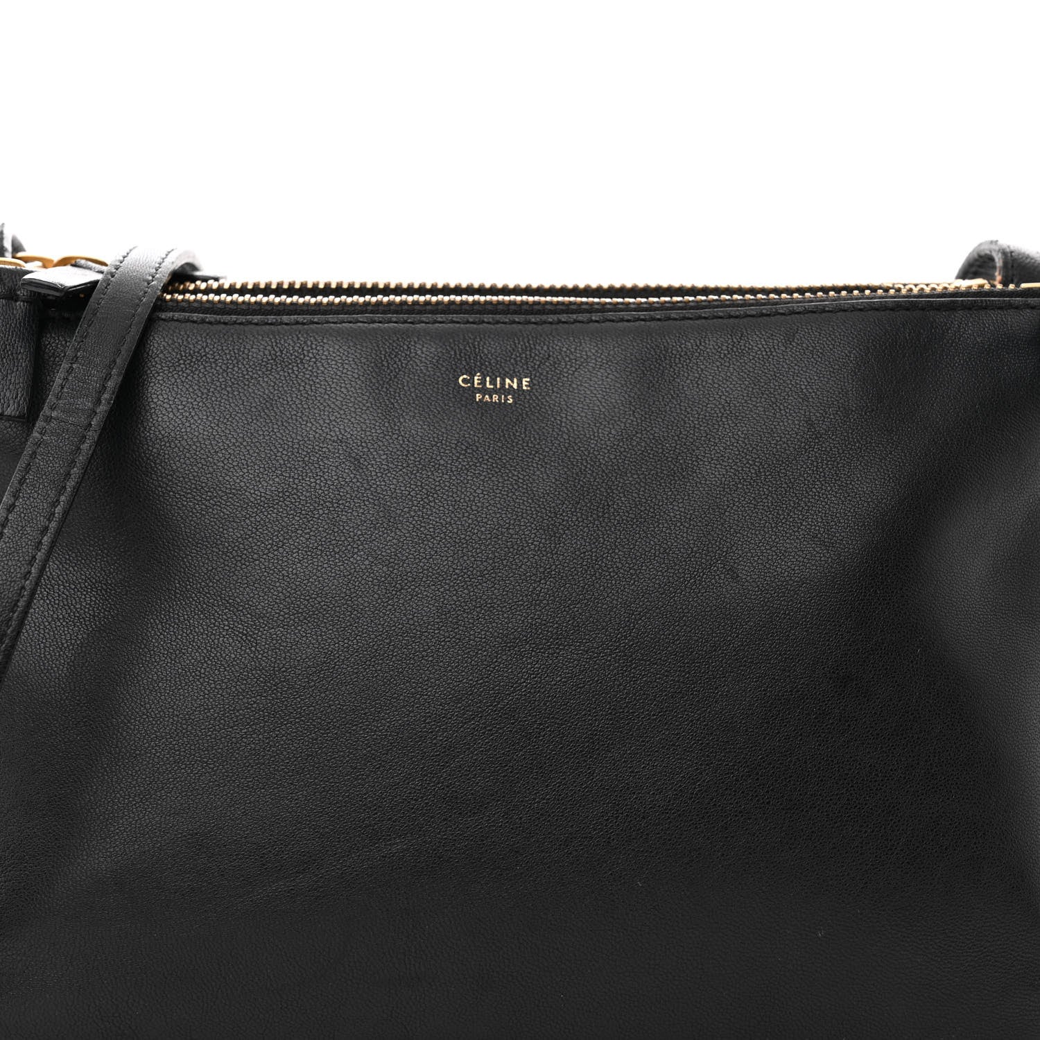Celine Lambskin Small Trio Crossbody Bag Black 8 of 16