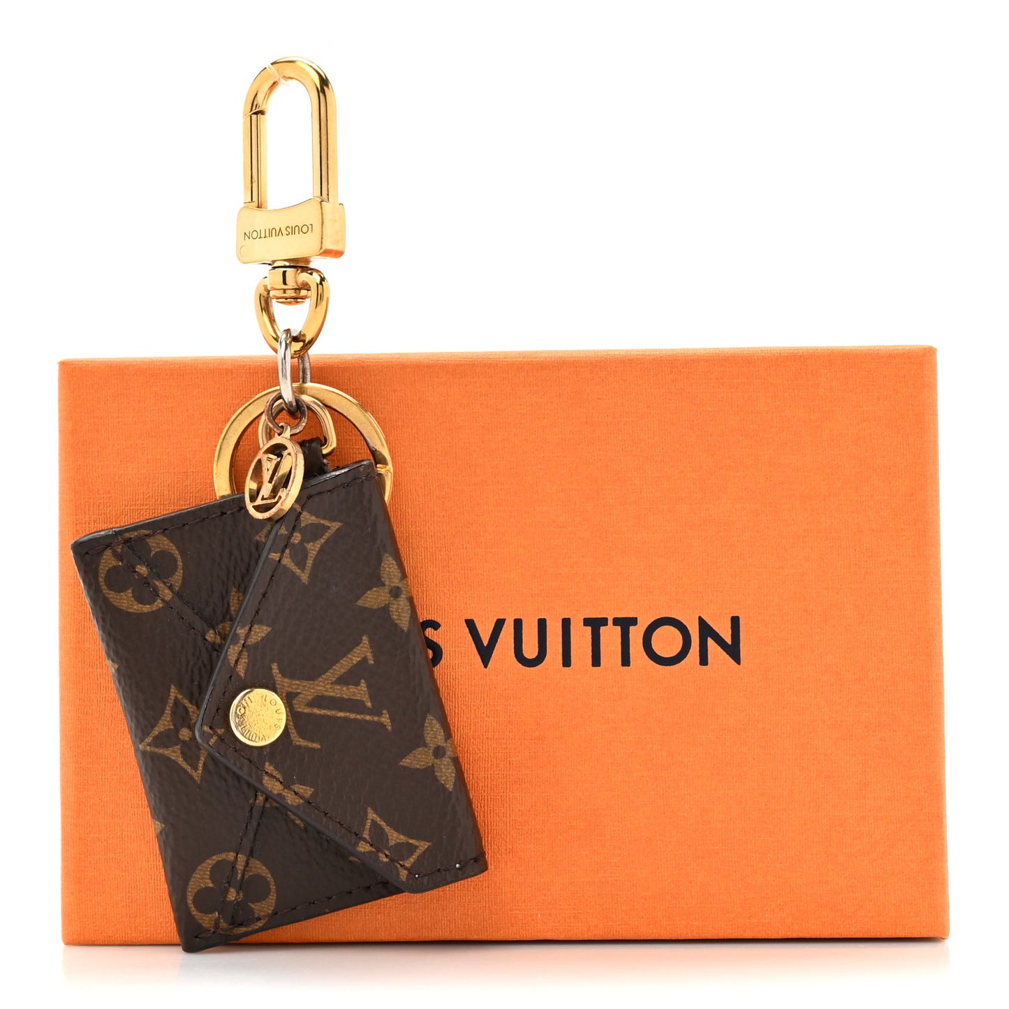 Monogram Kirigami Pouch Bag Charm Key Holder