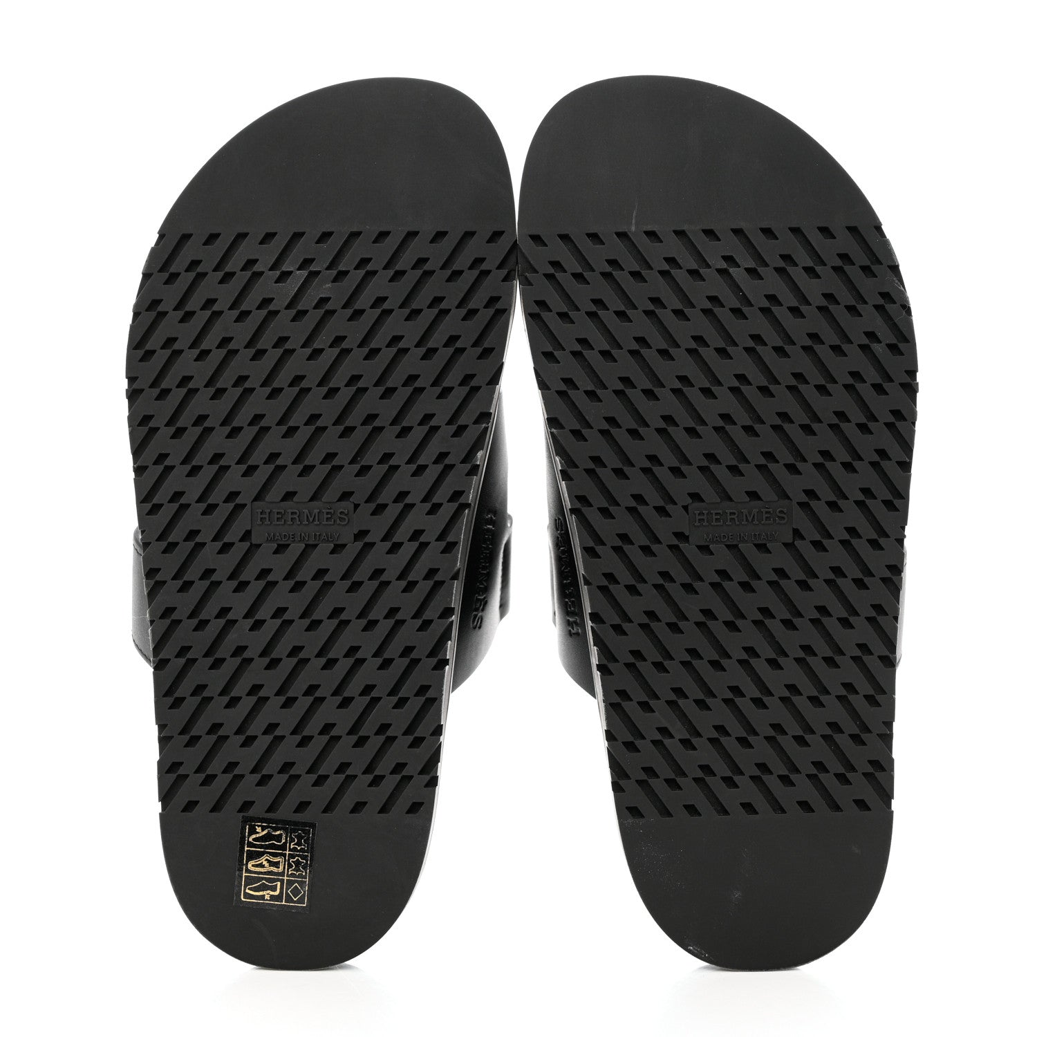 Hermes Calfskin Womens Chypre Sandals 35.5 Black 5 of 11