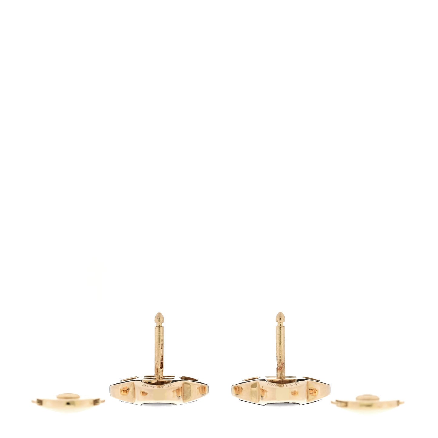 18K Yellow Gold Onyx Pure Alhambra Earrings