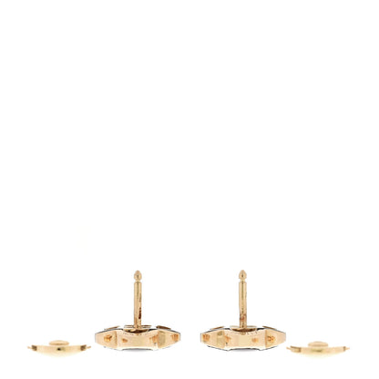 Van Cleef & Arpels 18K Yellow Gold Onyx Pure Alhambra Earrings 3 of 6