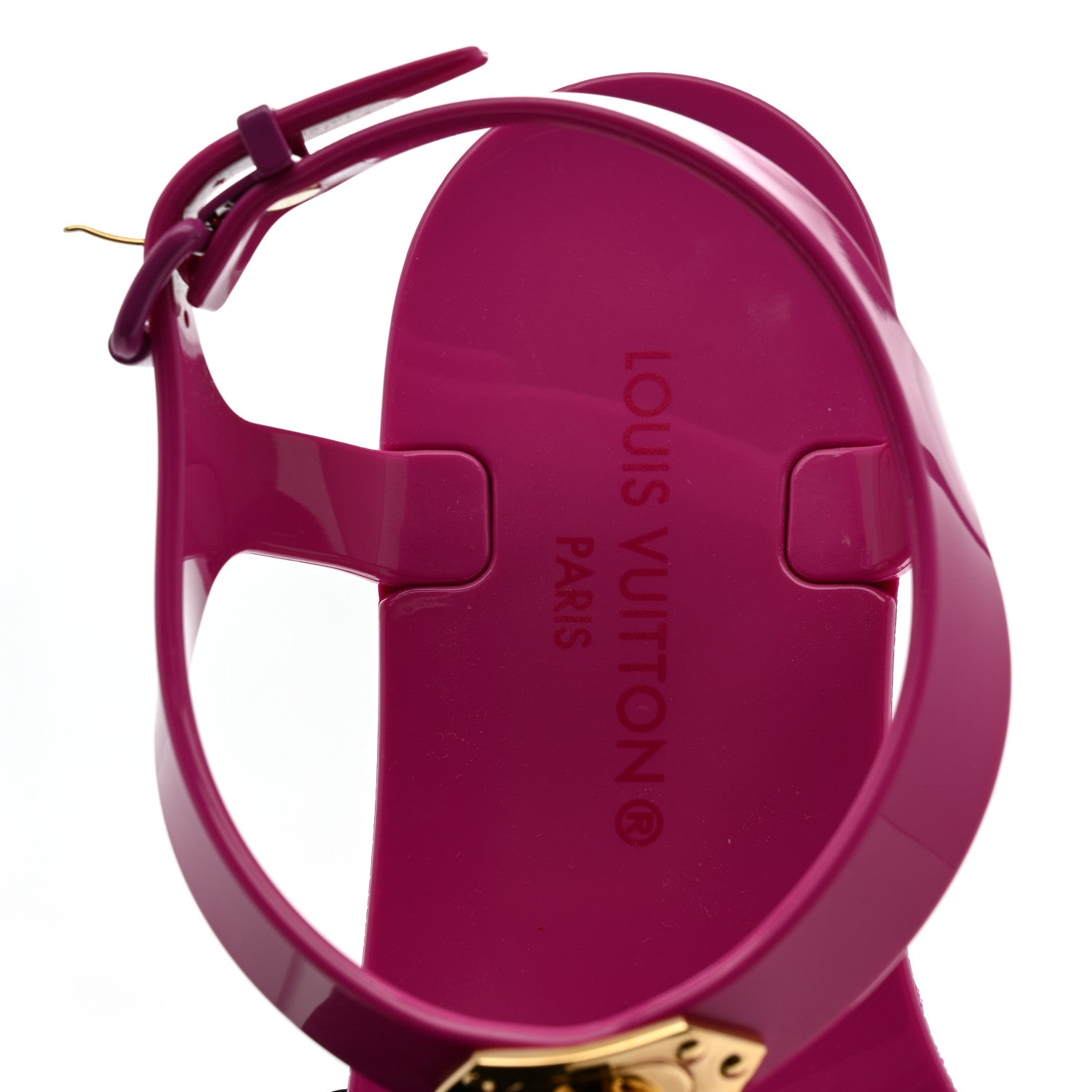 Louis Vuitton Rubber Bikini Thong Flat Sandals 36 Pink 1771486