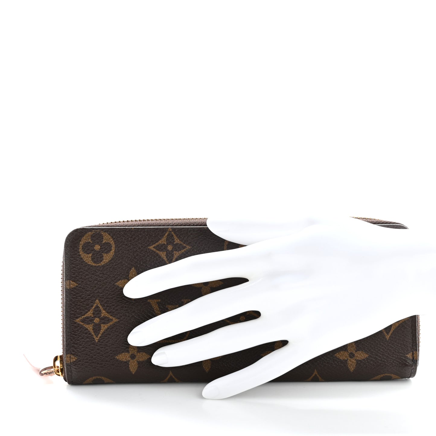 Monogram Clemence Wallet Rose Ballerine